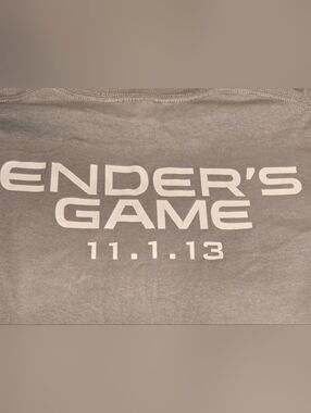 2013 Comic Con Exclusive Ender's Game Graphic Tee - SDCC - Size XL